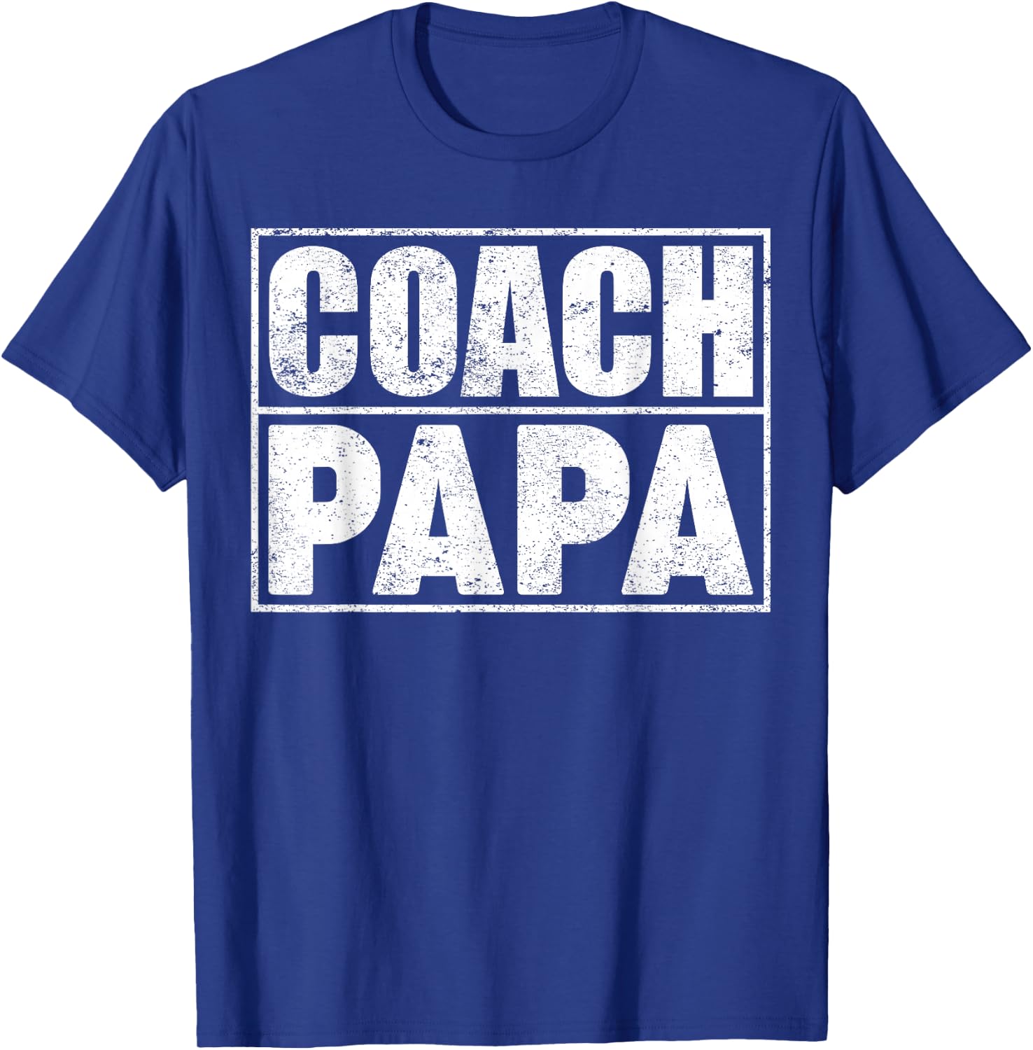 Funny Soccer Football Basketball Coach Papa Father's Day T-Shirt - T-Shirt | Royal