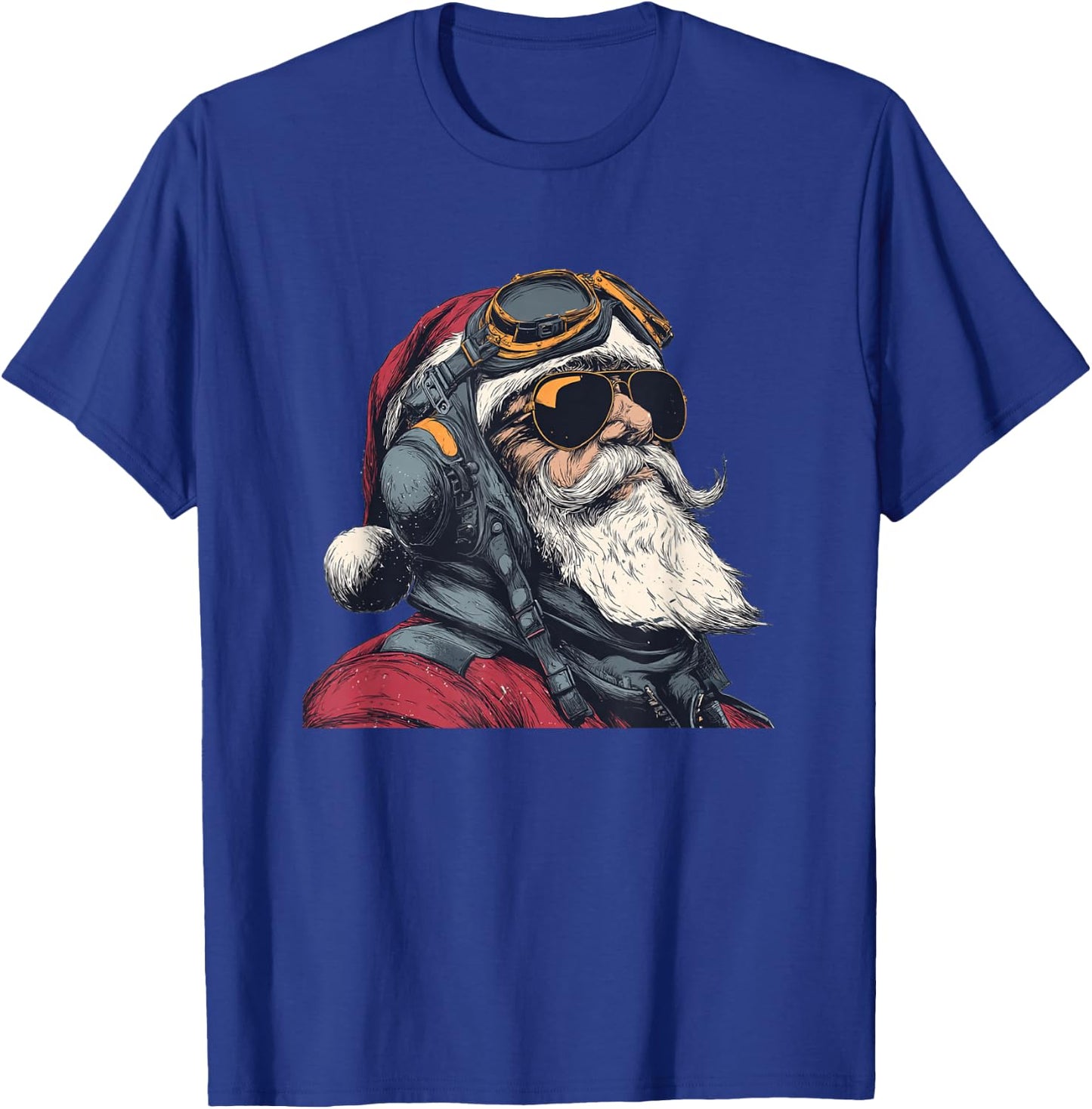Santa Claus Pilot Costume for Boys and Girls T-Shirt - T-Shirt | Royal