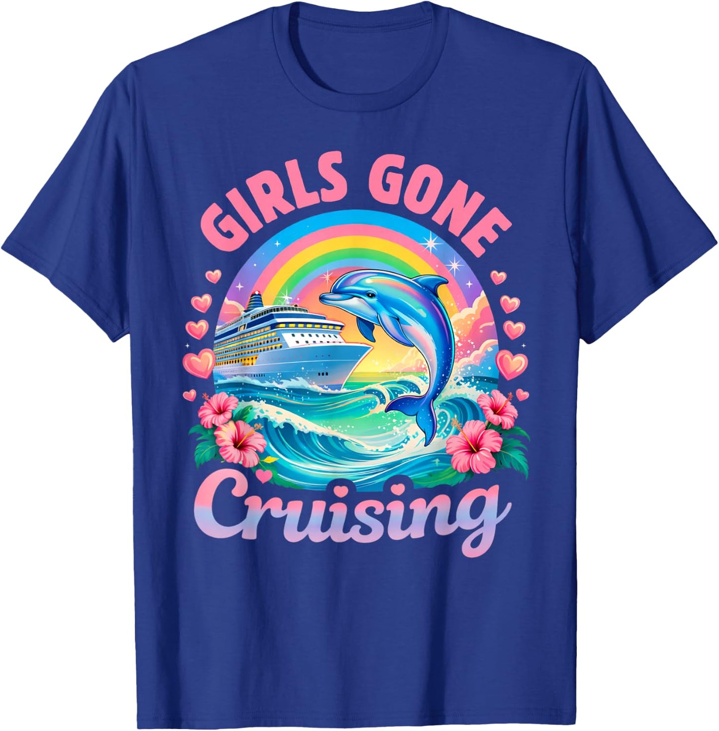 Girls Gone Cruising Women Cruise Vacation Bestie Trip T-Shirt - T-Shirt | Royal