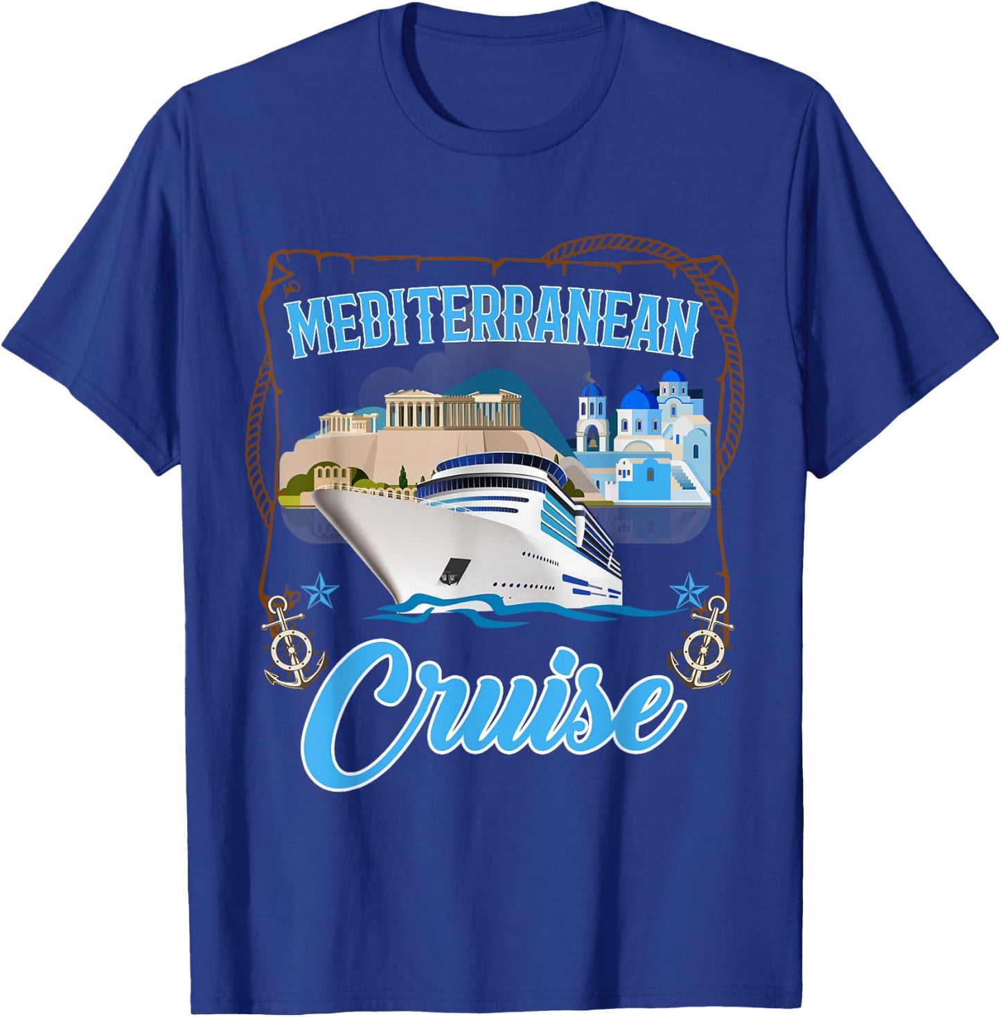 Mediterranean Cruise , Women, Boys and Girls T-Shirt - T-Shirt | Royal