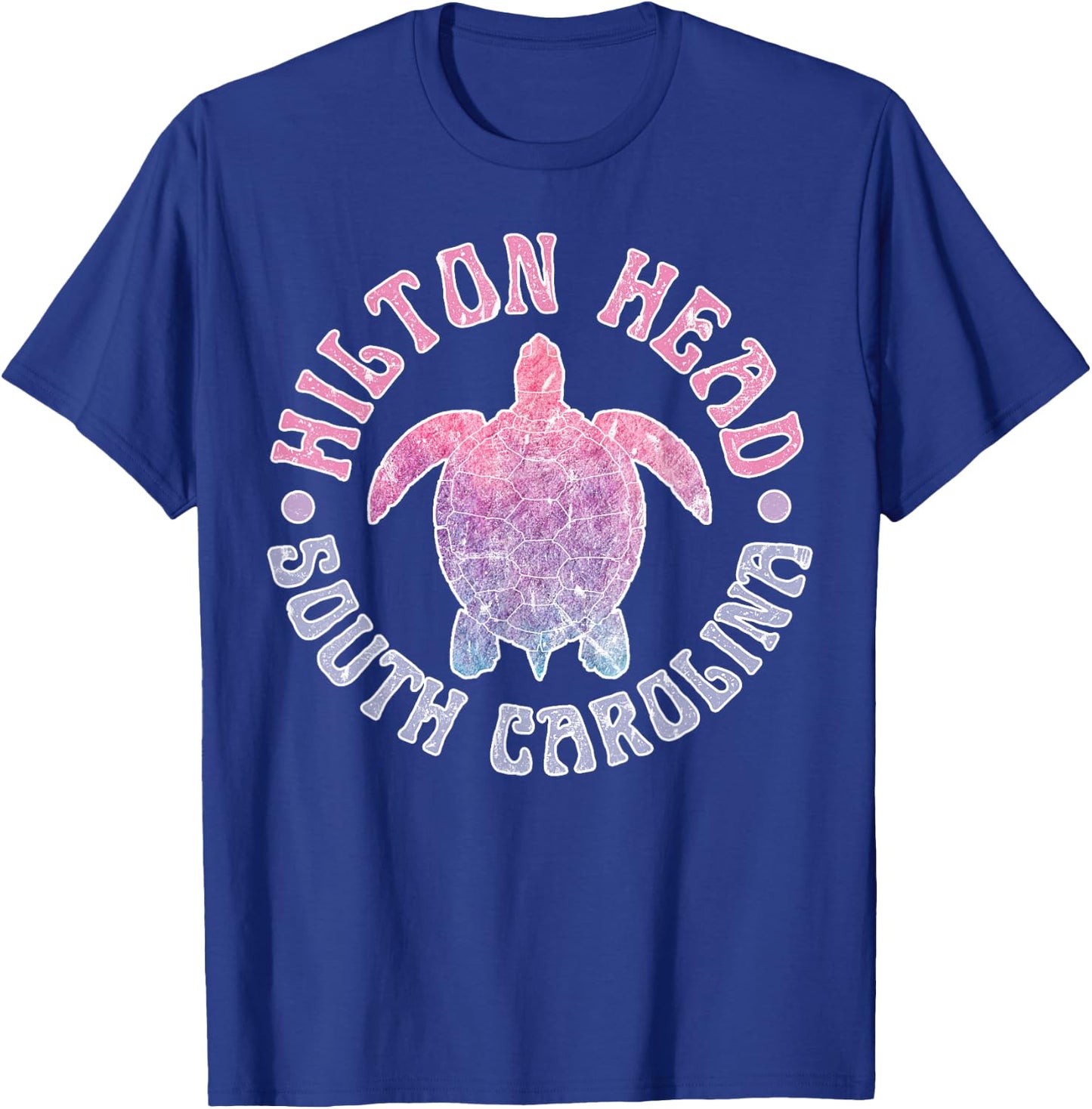 Hilton Head Island South Carolina Sea Turtle Beach Ocean T-Shirt - T-Shirt | Royal