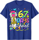 67 Days of School Girls Coquette Bow Pencil 67 Days Smarter T-Shirt - T-Shirt | Royal