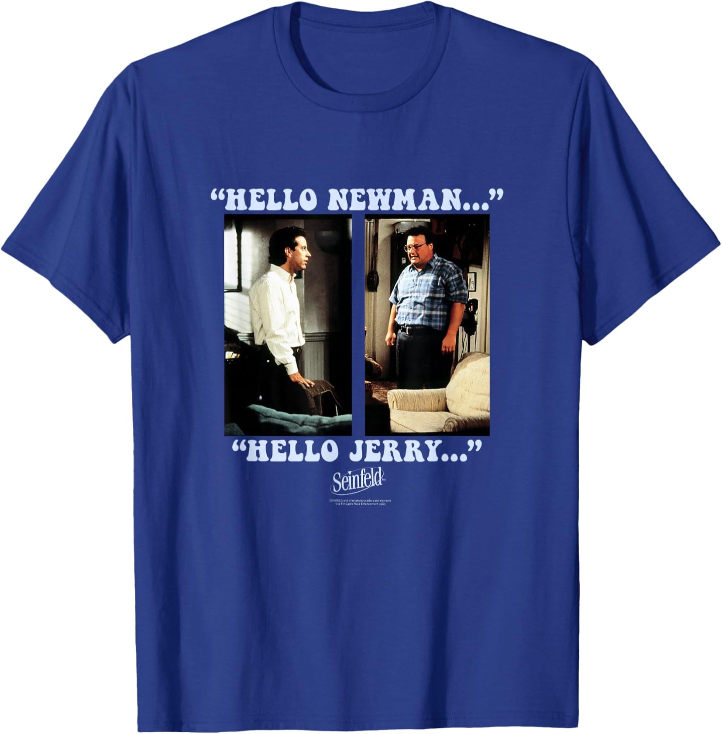 Seinfeld Newman and Jerry Face Off Funny 90's TV Show T-Shirt - T-Shirt | Royal
