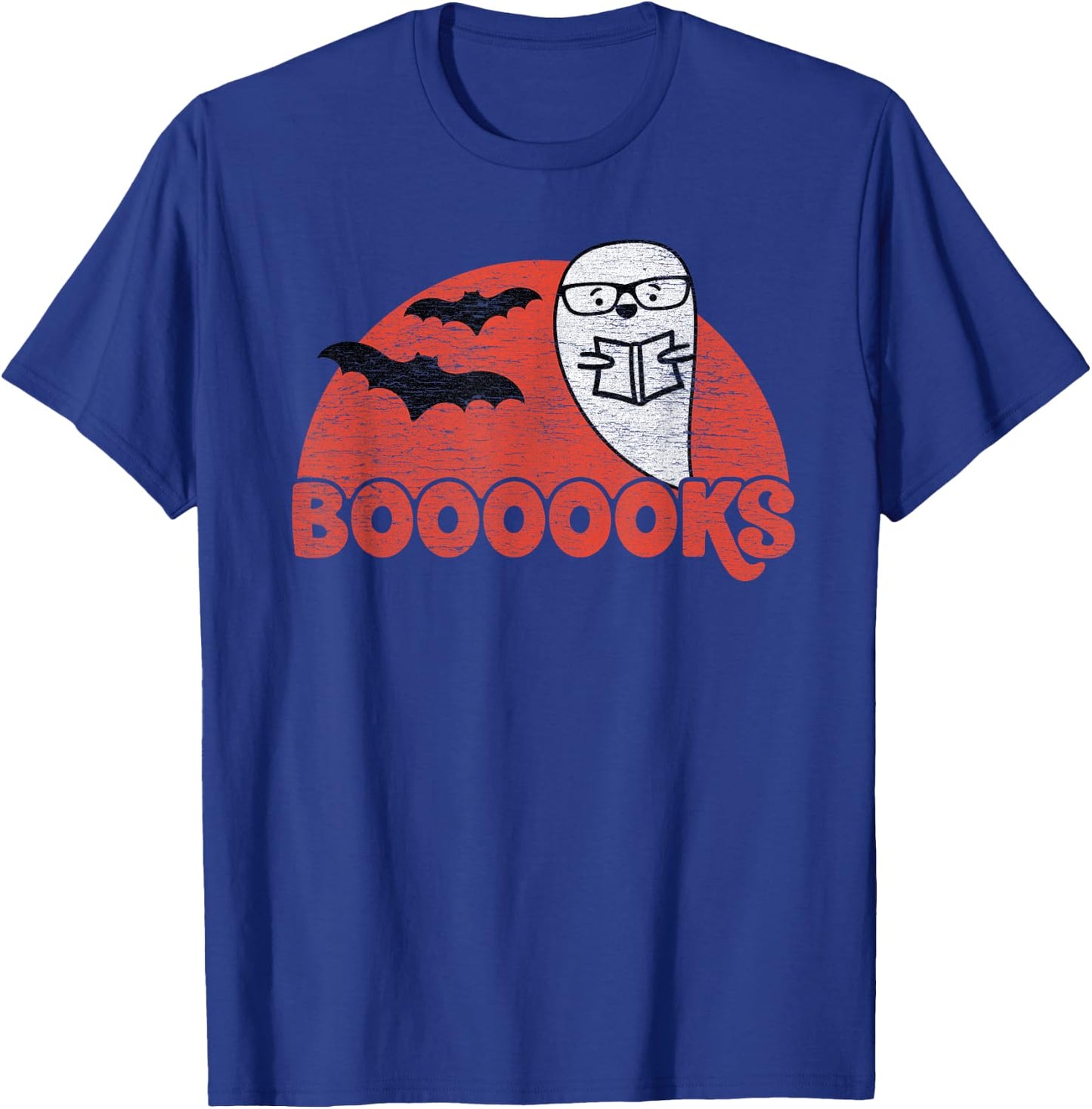 Cute Ghost Boooooks - School Librarian or Teacher Halloween Women Kids T-Shirt - T-Shirt | Royal