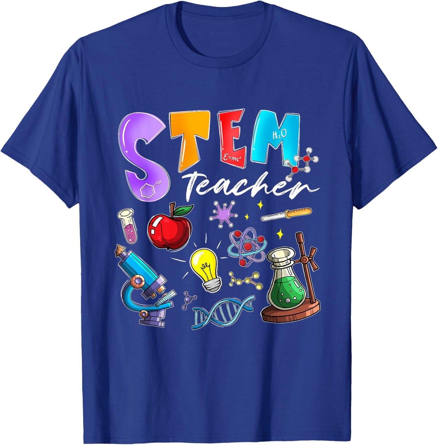 Steminist STEM Teacher Science Technology Engineering Math T-Shirt - T-Shirt | Royal
