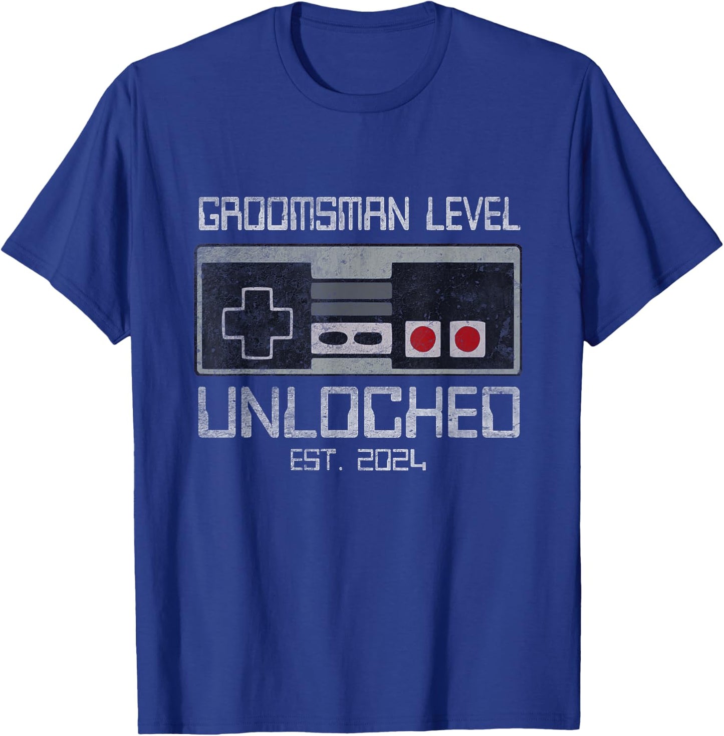 Groomsmen Matching Bachelor Party For Gamer Husband Wedding T-Shirt - T-Shirt | Royal
