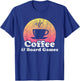 Coffee and Board Games T-Shirt - T-Shirt | Royal