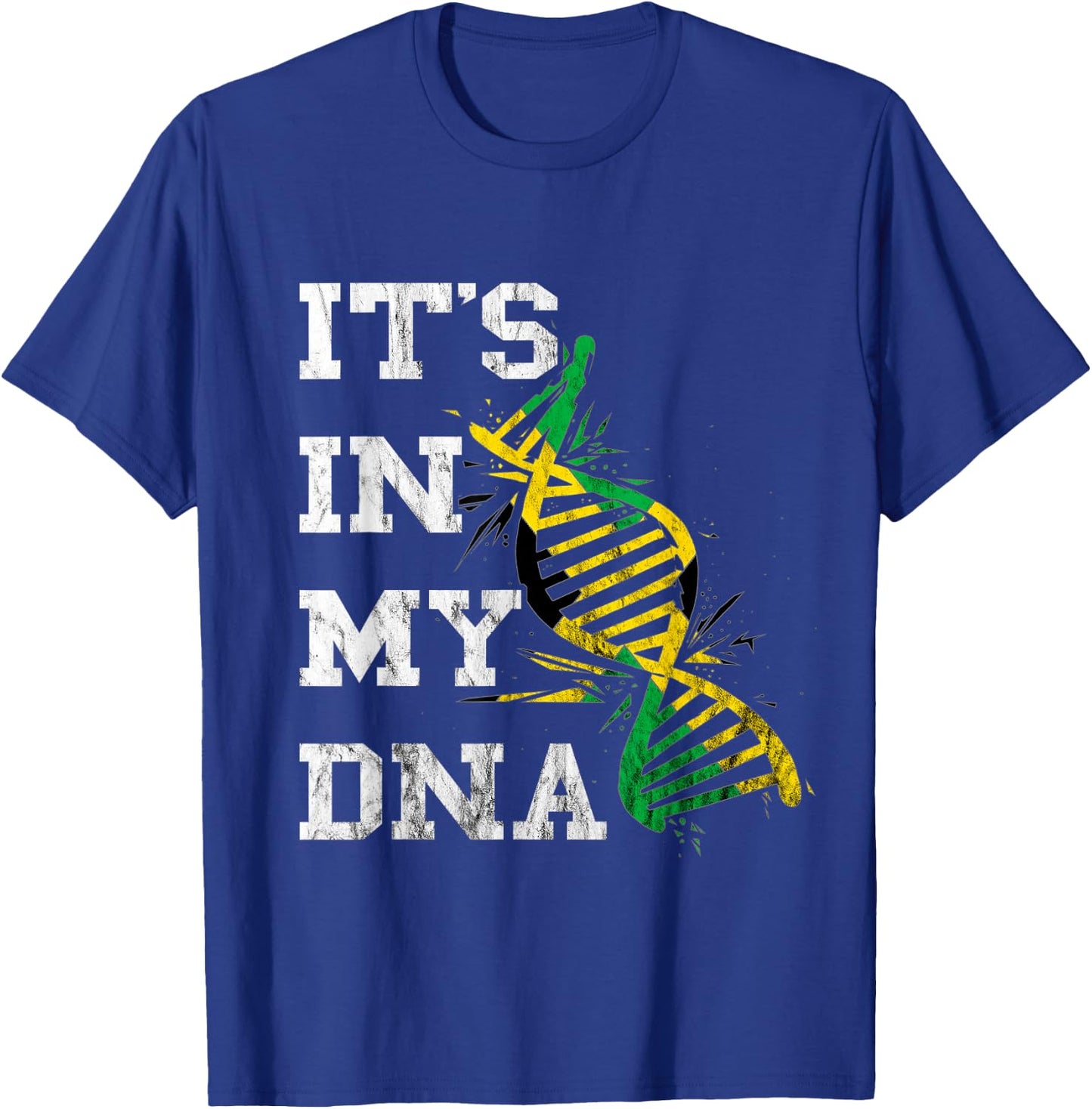 Jamaica It's in My DNA Jamaican Pride Roots Caribbean T-Shirt - T-Shirt | Royal