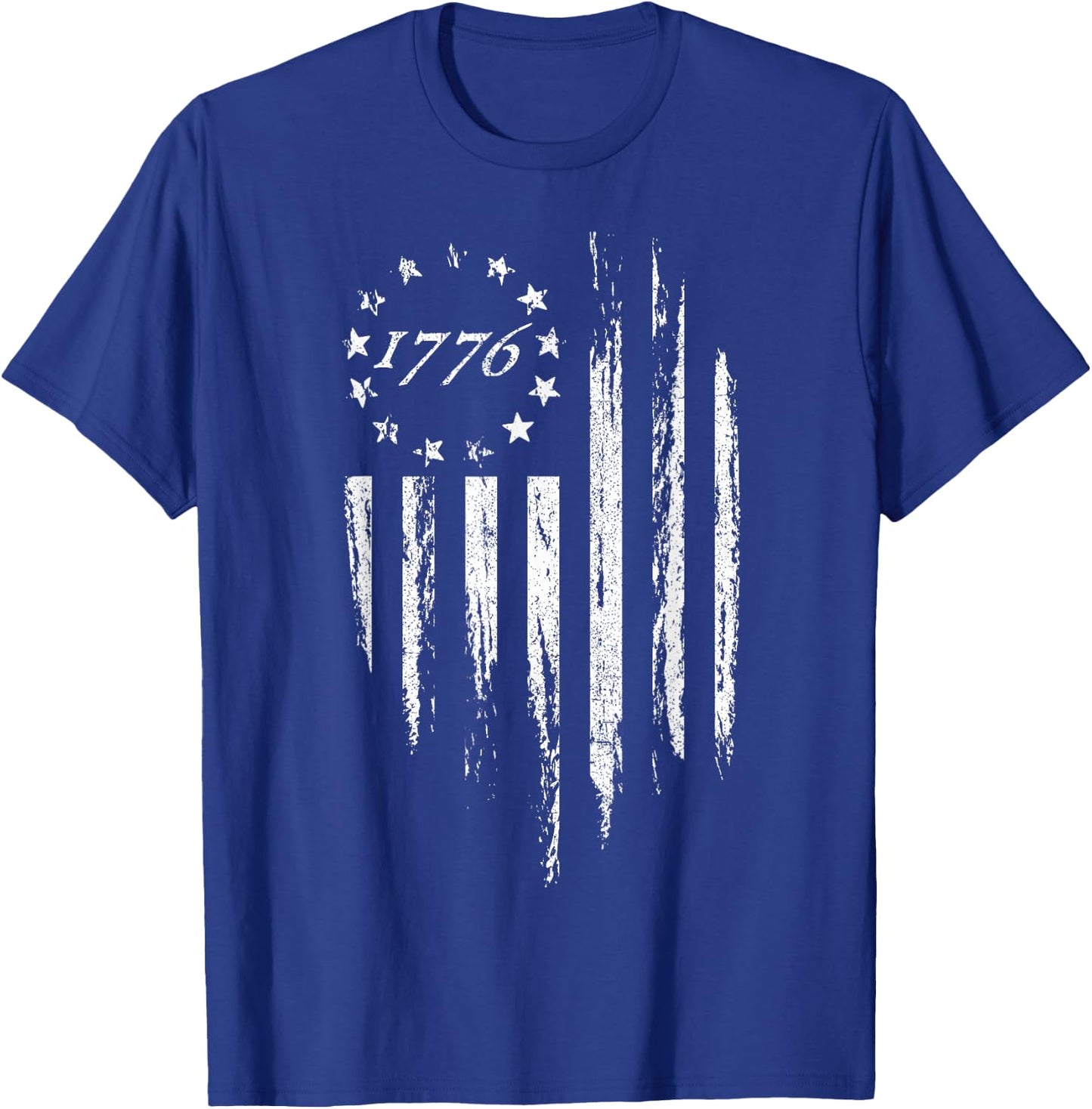 1776 American Flag Betsy Ross 13 Stars USA 4th of July Gift T-Shirt - T-Shirt | Royal
