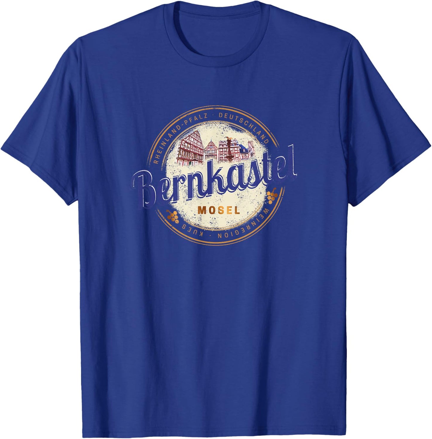 Bernkastel Kues Vintage Moselle Rhineland-Palatinate Germany T-Shirt - T-Shirt | Royal