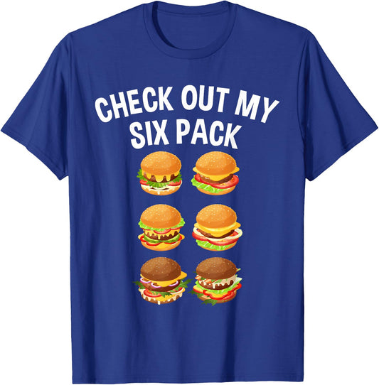 Best Hamburger Art Men Women Fast Food Cheeseburger Lovers T-Shirt - T-Shirt | Royal