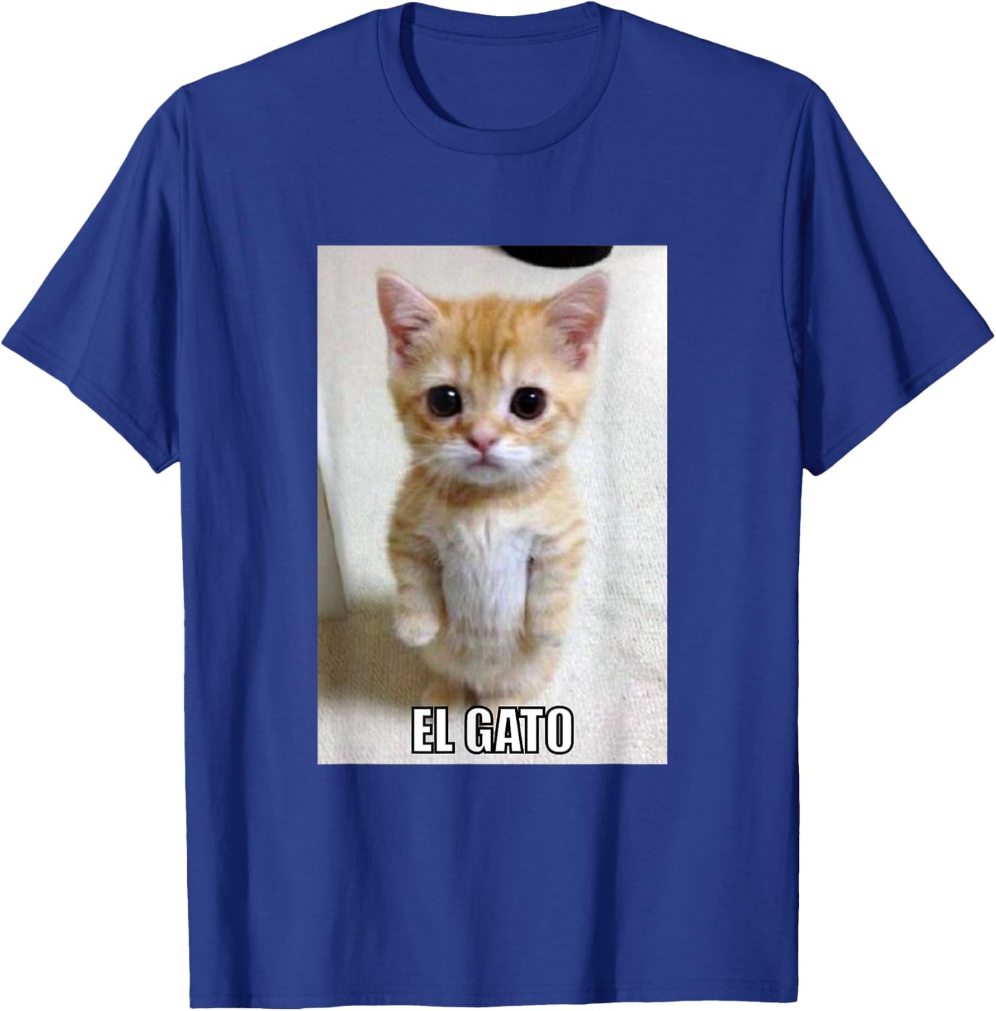 El Gato Meme Sad Crying Cat Munchkin Kitty Meme Men Women Girls Kids T-Shirt - T-Shirt | Royal
