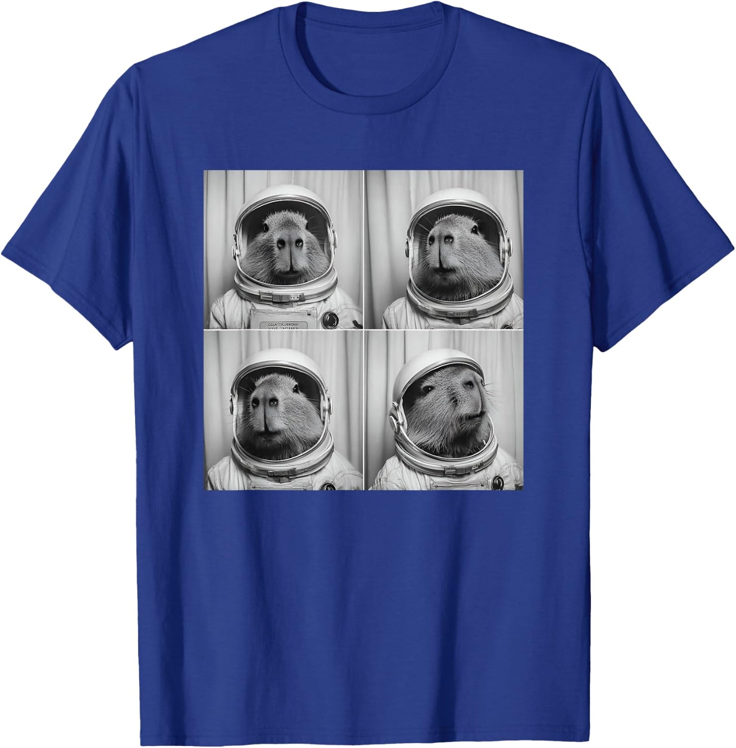 Capy Bara Astronaut Space Themed Capybara T-Shirt - T-Shirt | Royal