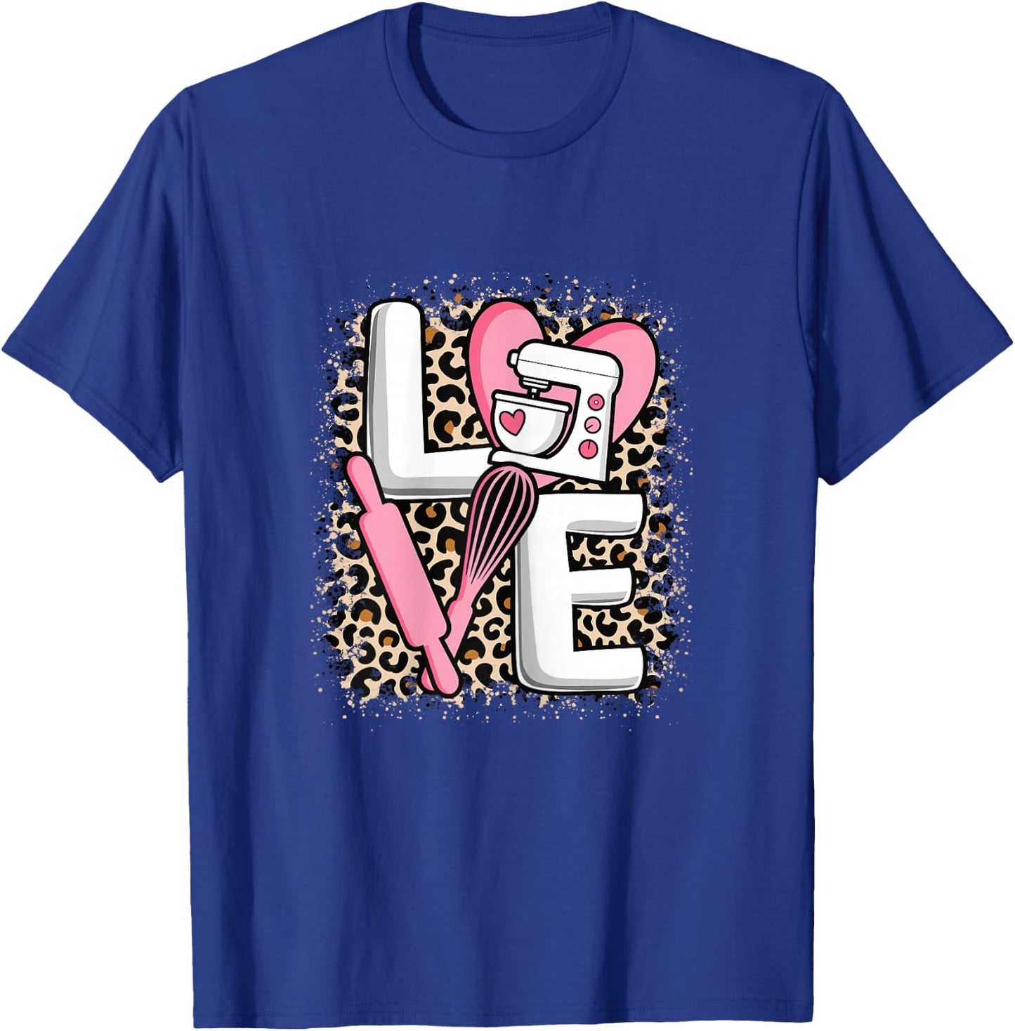 Love Baking Cute Baker Women Girls T-Shirt - T-Shirt | Royal