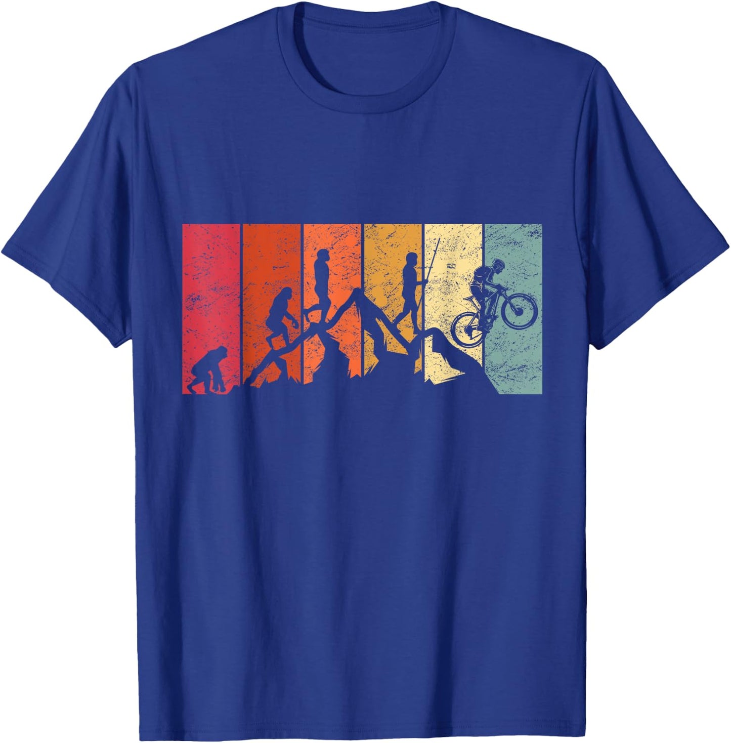 Evolution MTB Mountain Bike Gift BMX Accessories T-Shirt - T-Shirt | Royal