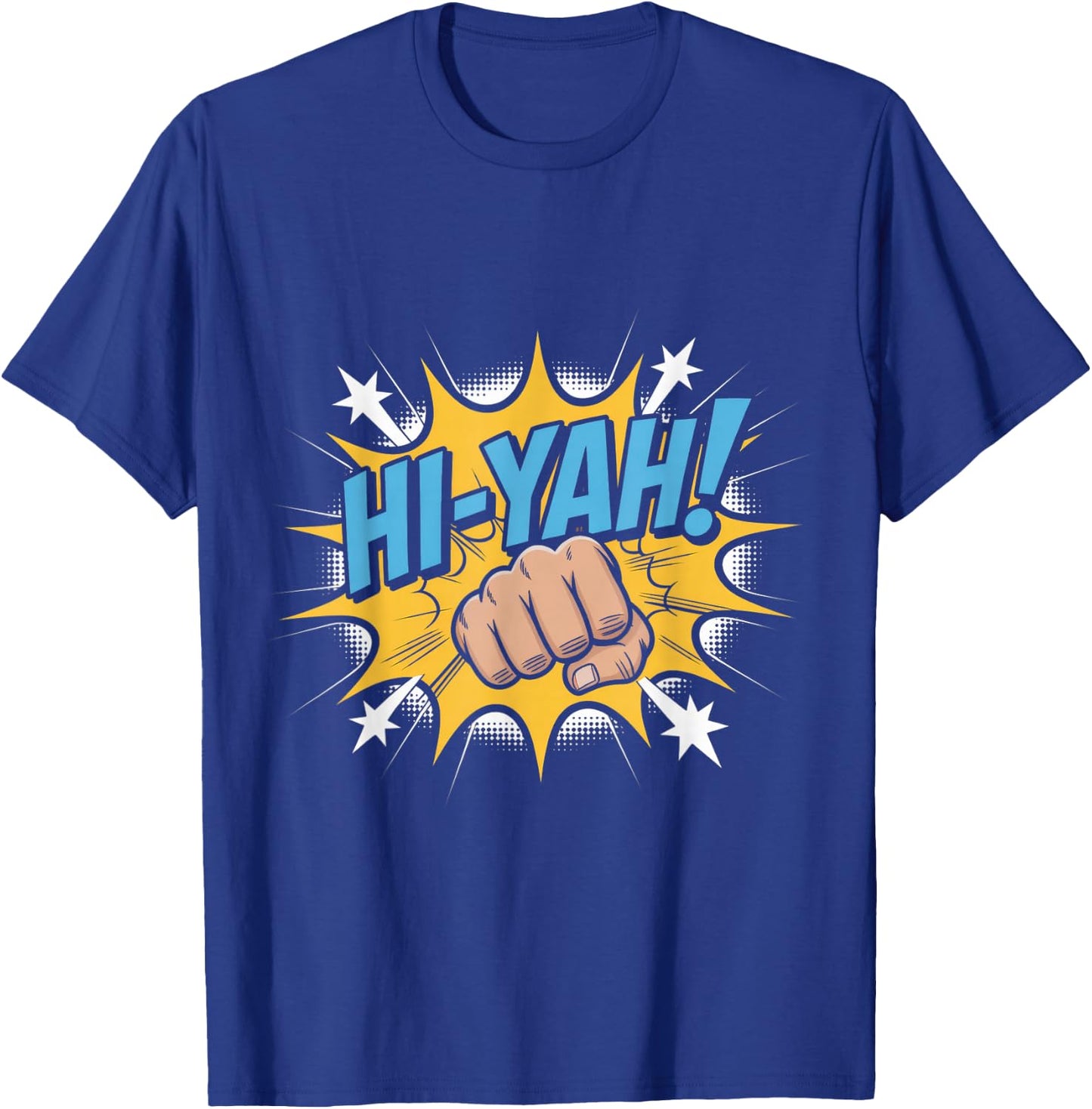 Karate Chop Hi-Yah Comic Pop Art T-Shirt - T-Shirt | Royal