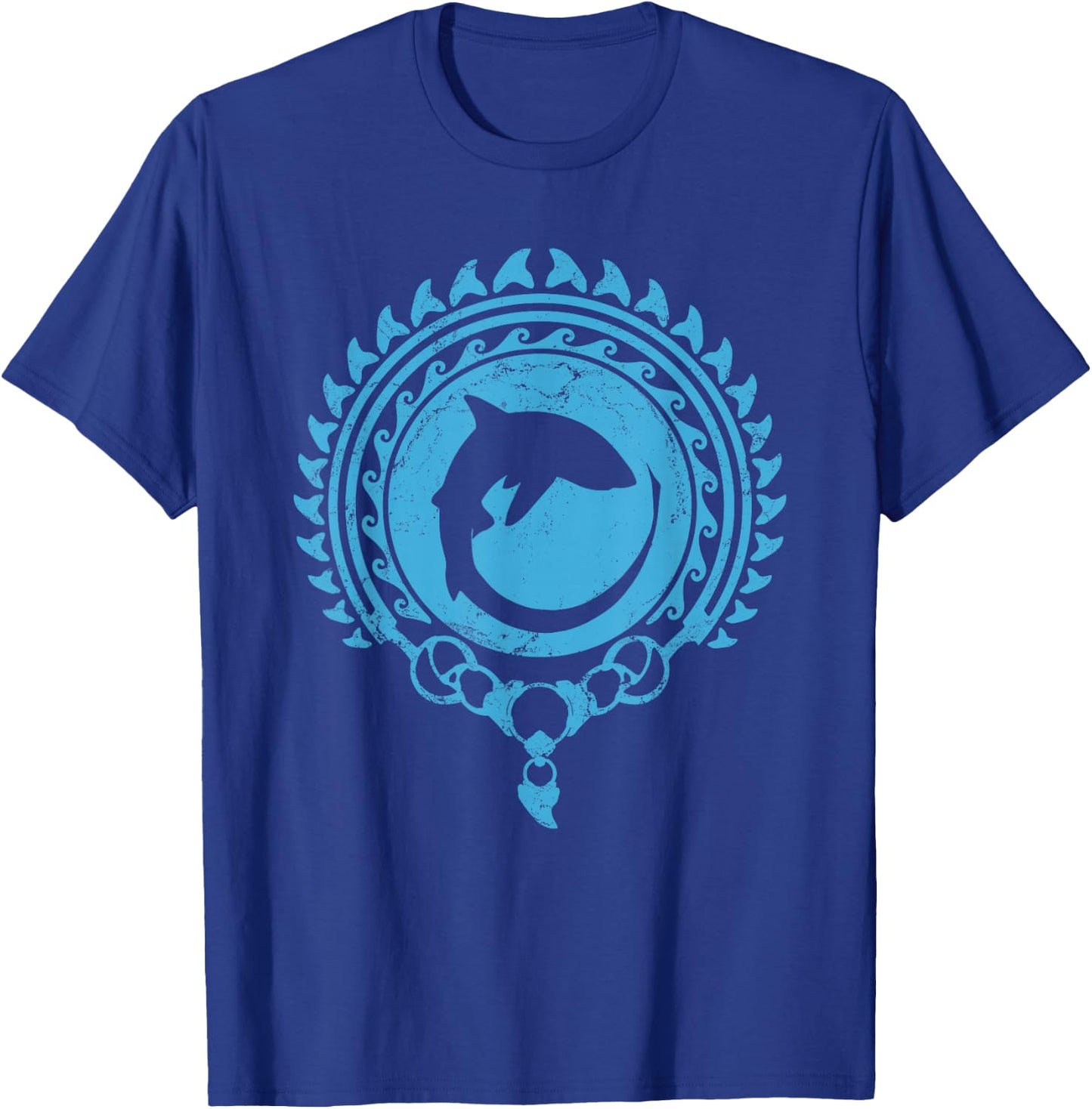 Thresher Shark Polynesian Tribal Tattoo T-Shirt - T-Shirt | Royal