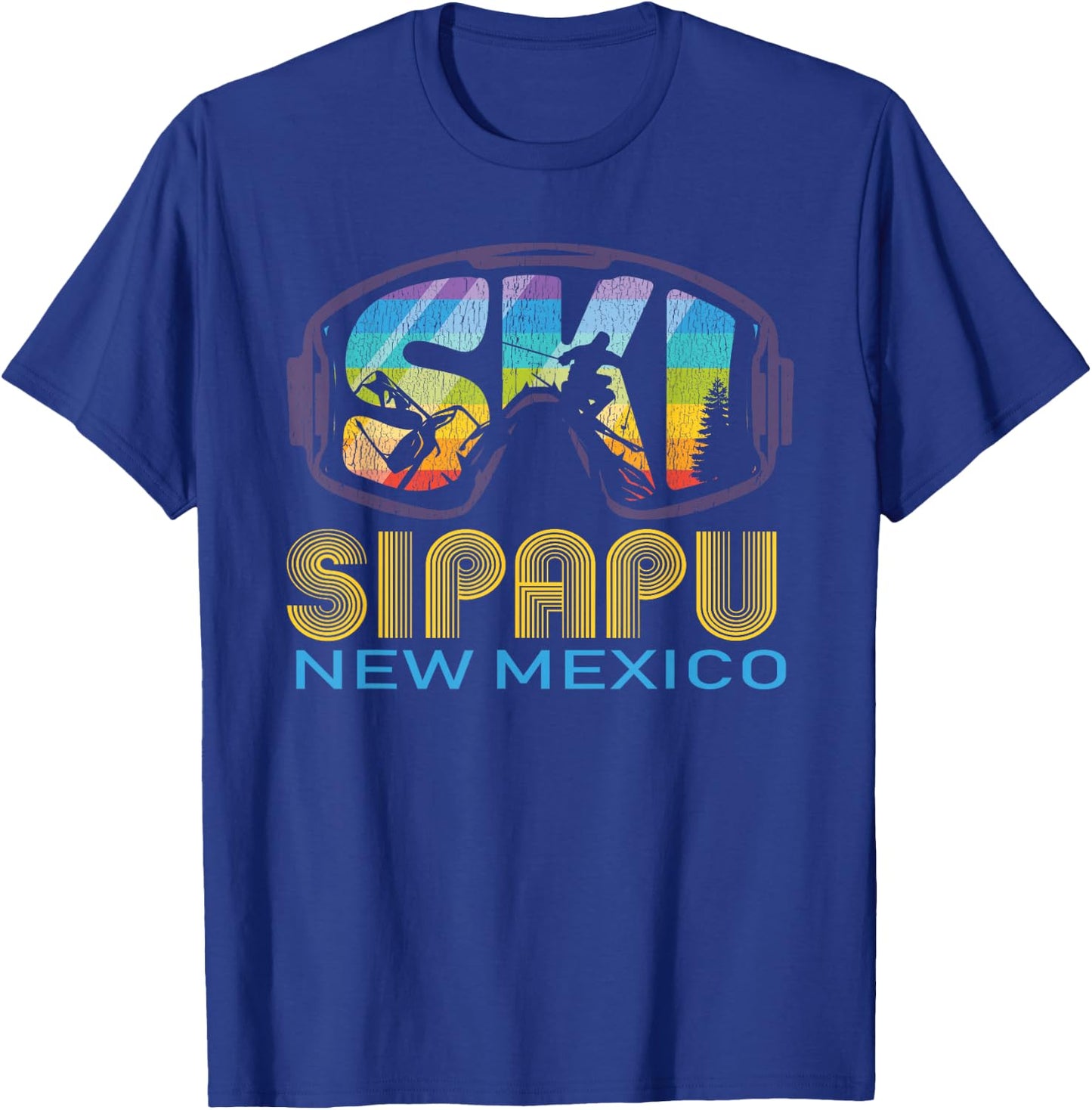 Ski Sipapu New Mexico Skiing Vacation T-Shirt - T-Shirt | Royal