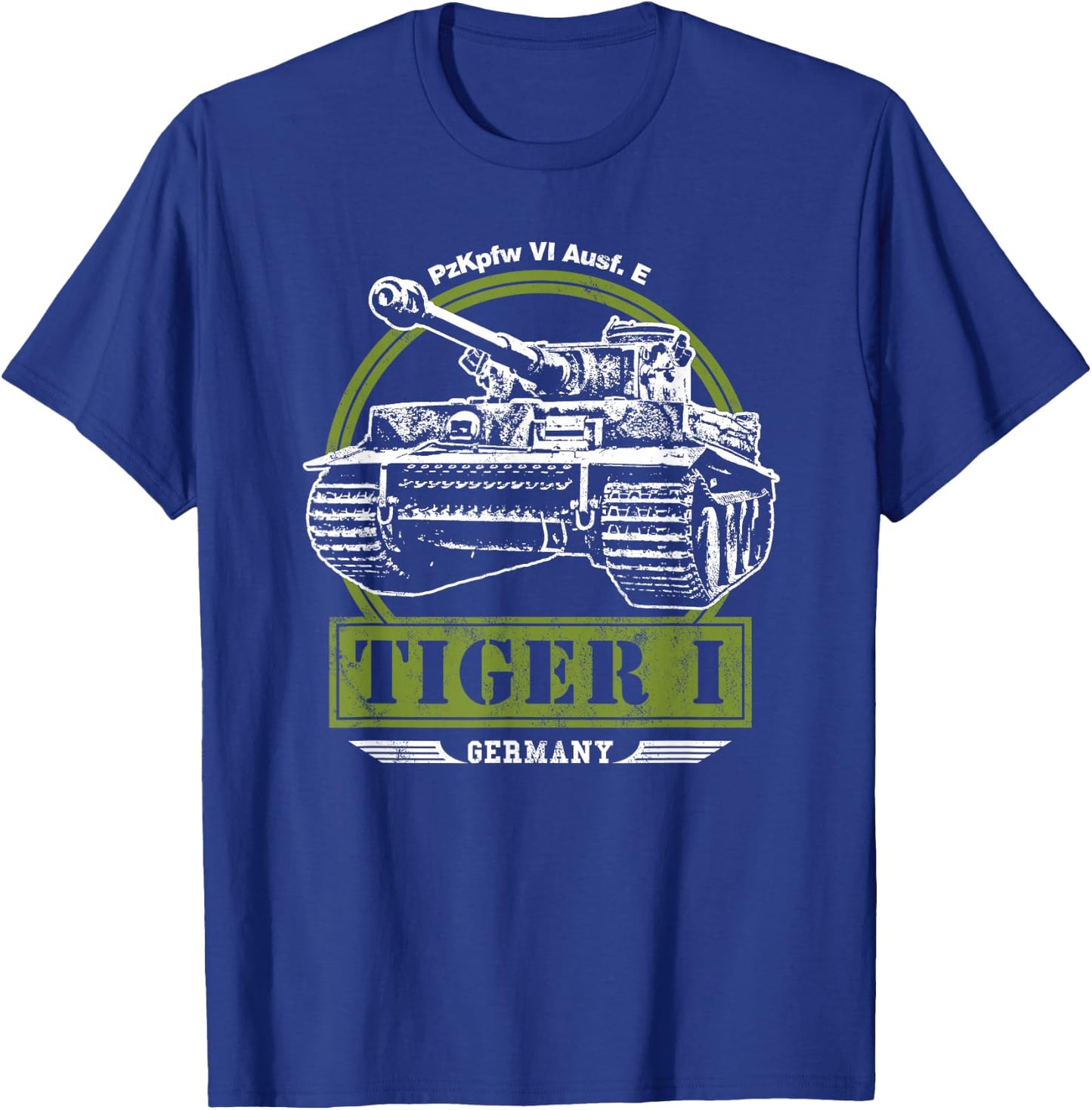 Tiger I WW2 Tank T-Shirt - T-Shirt | Royal