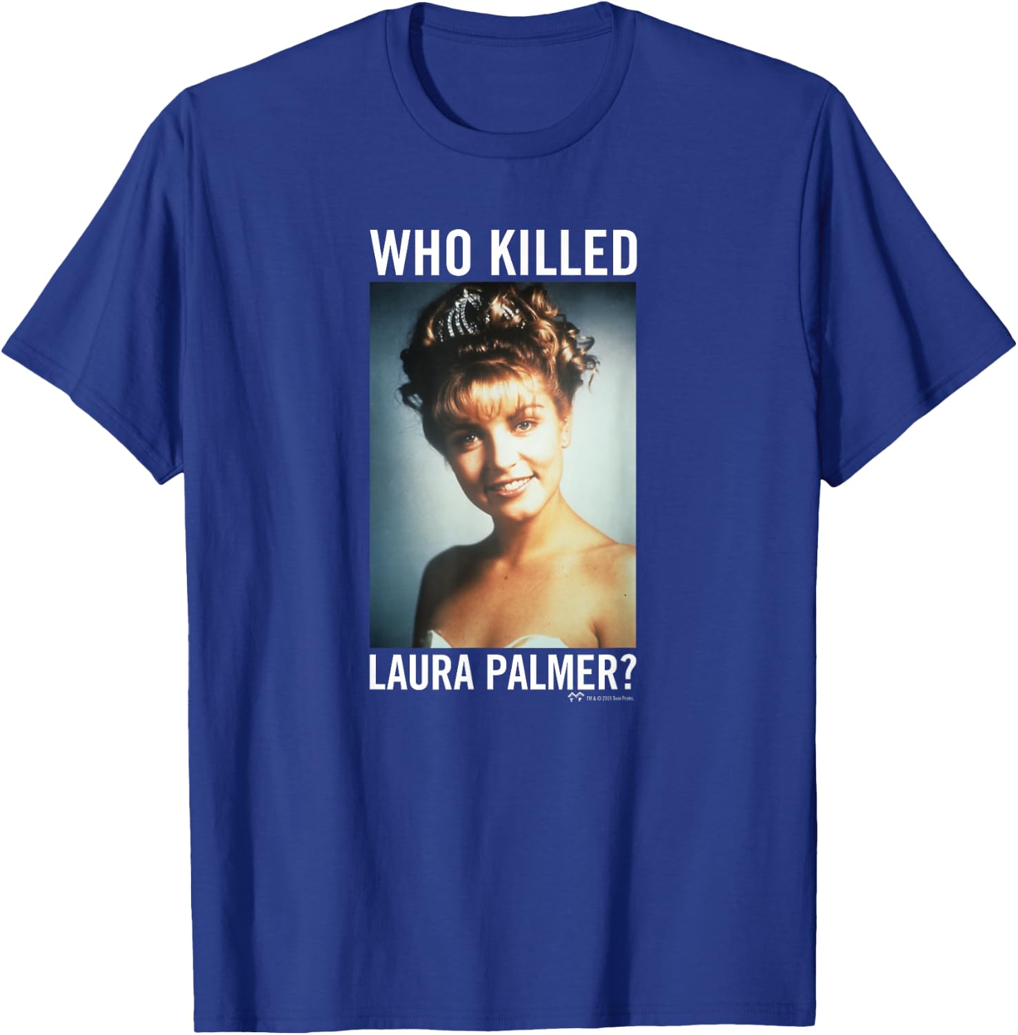 SHOWTIME Twin Peaks Who Killed Laura Palmer? -Adults , Black, Small, Short Sleeve T-Shirt - T-Shirt | Royal