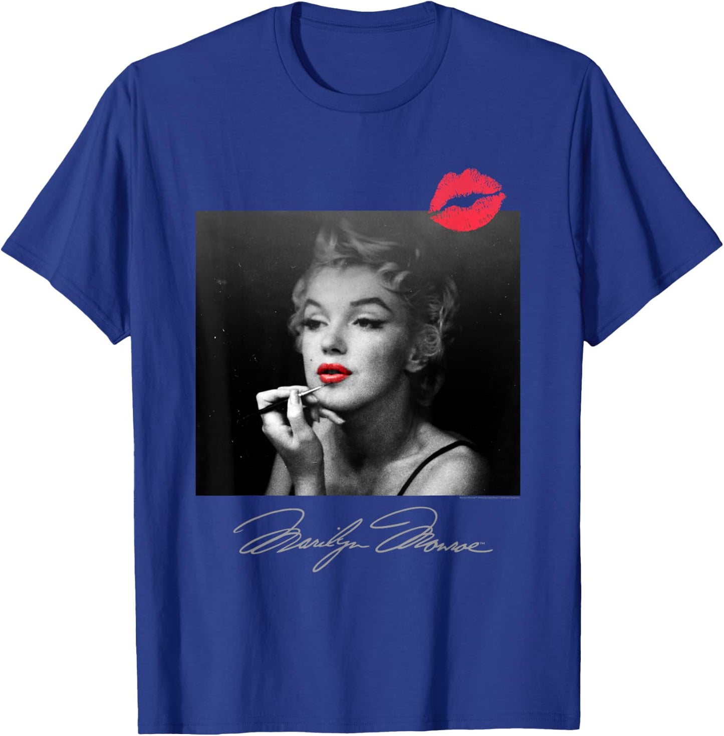 Marilyn Monroe Makeup Room Kiss Small T-Shirt - T-Shirt | Royal