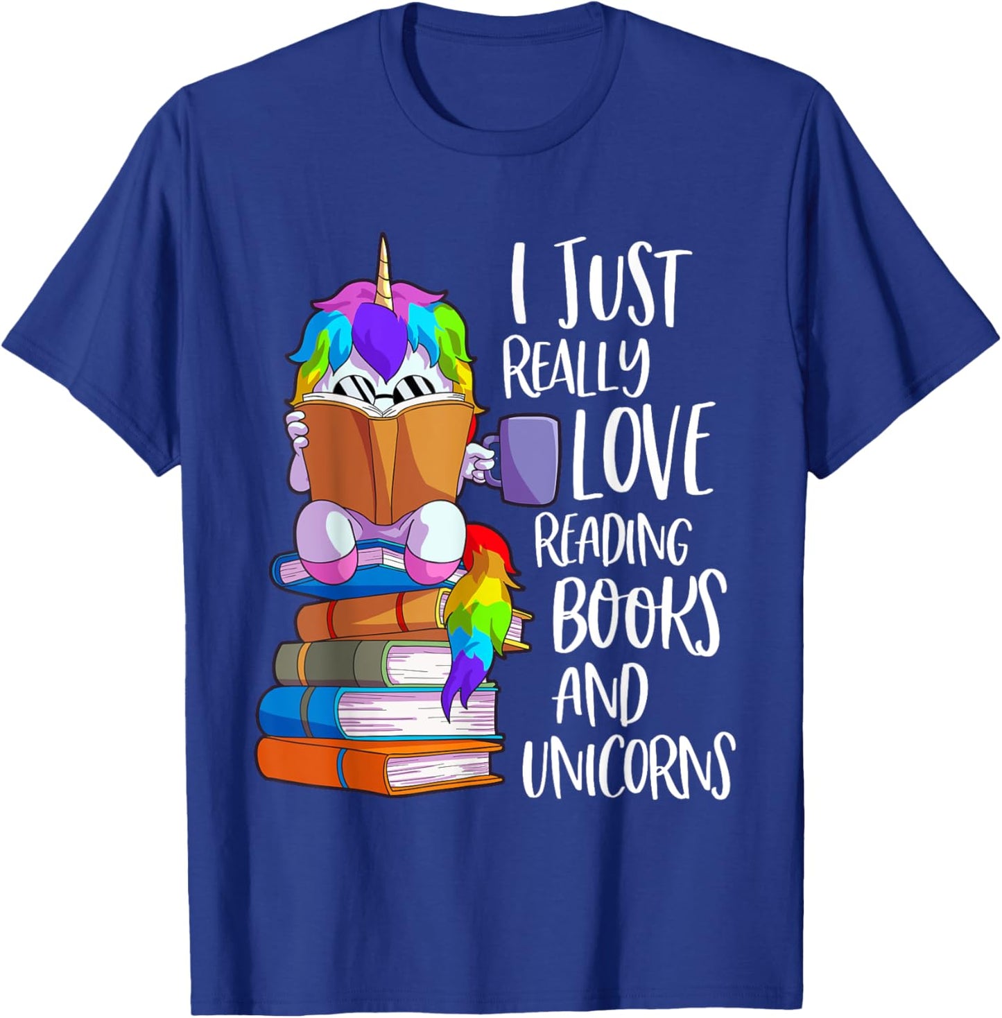 Book Lover Shirt Girls Kids Women Book Reading Gift Bookworm T-Shirt - T-Shirt | Royal