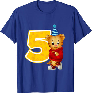 Daniel Tiger's Neighborhood: My 5th Birthday T-Shirt - T-Shirt | Royal