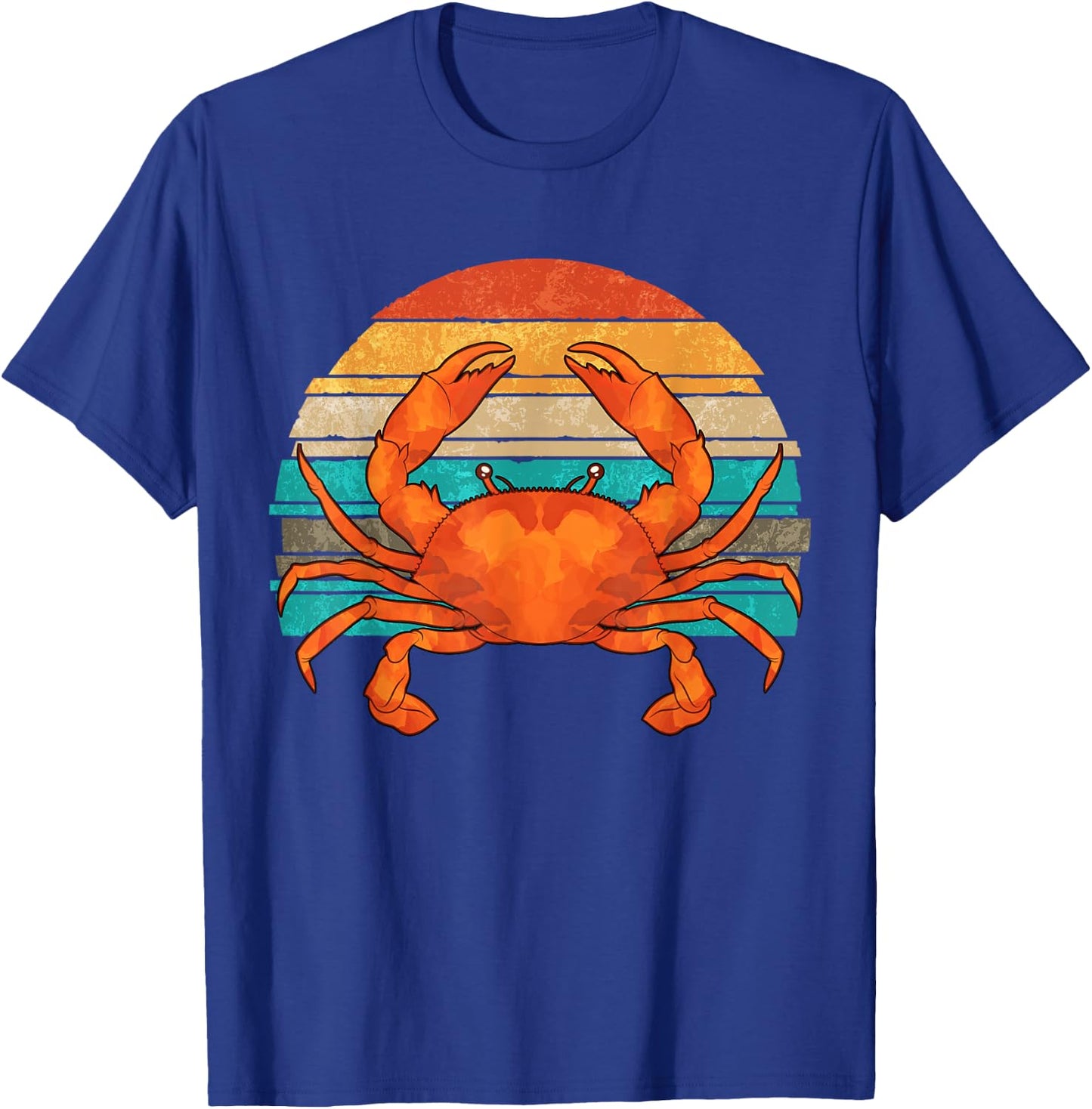 Retro Seafood Crab Lover Crabbing Sea Animal Crab T-Shirt - T-Shirt | Royal
