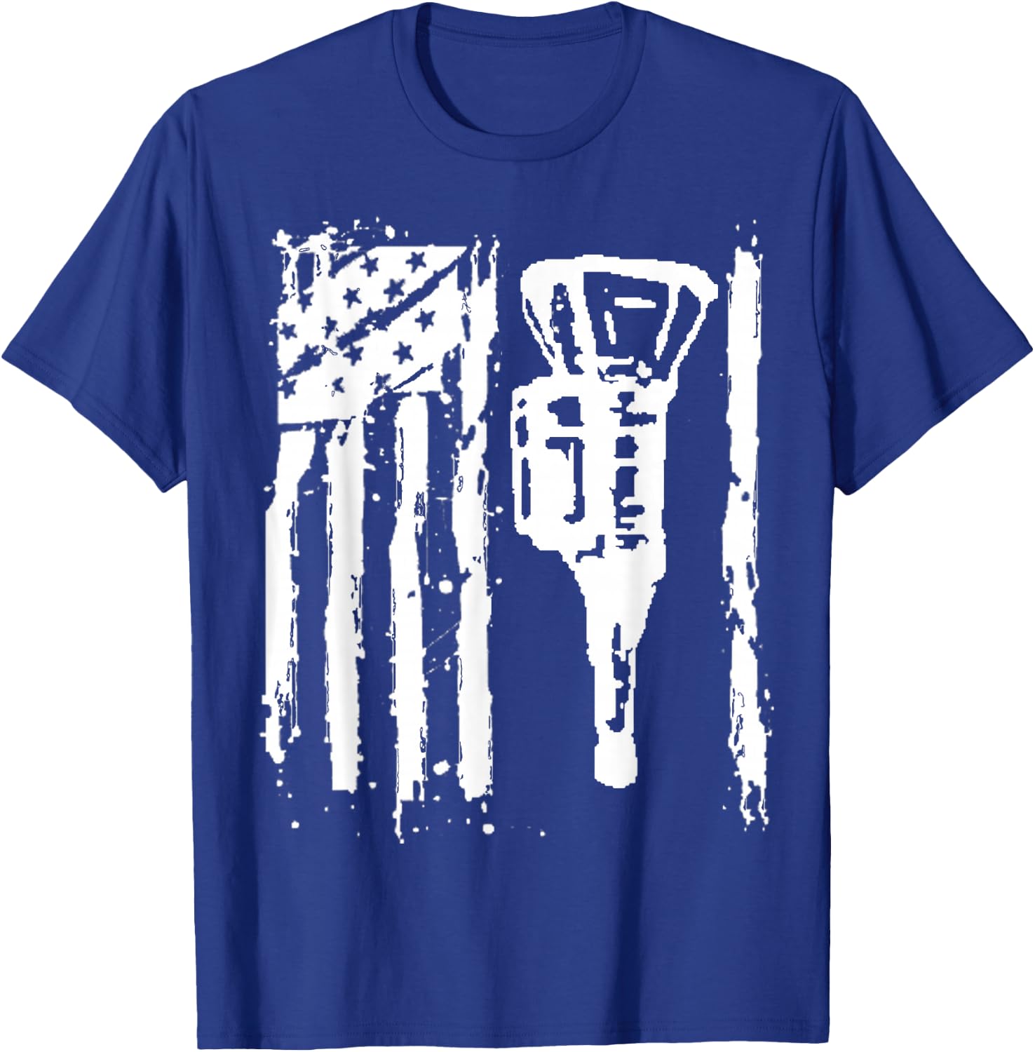 Transmission Mechanic Flag T Shirt Gift Transmission Repair T-Shirt - T-Shirt | Royal