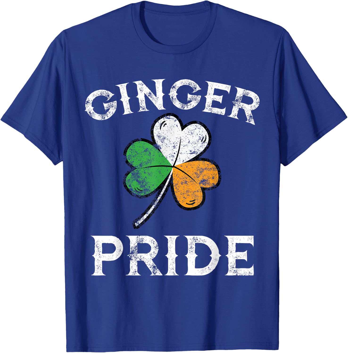 Awesome Ginger Pride St Patricks Day Irish Flag Clover Shirt T-Shirt - T-Shirt | Royal