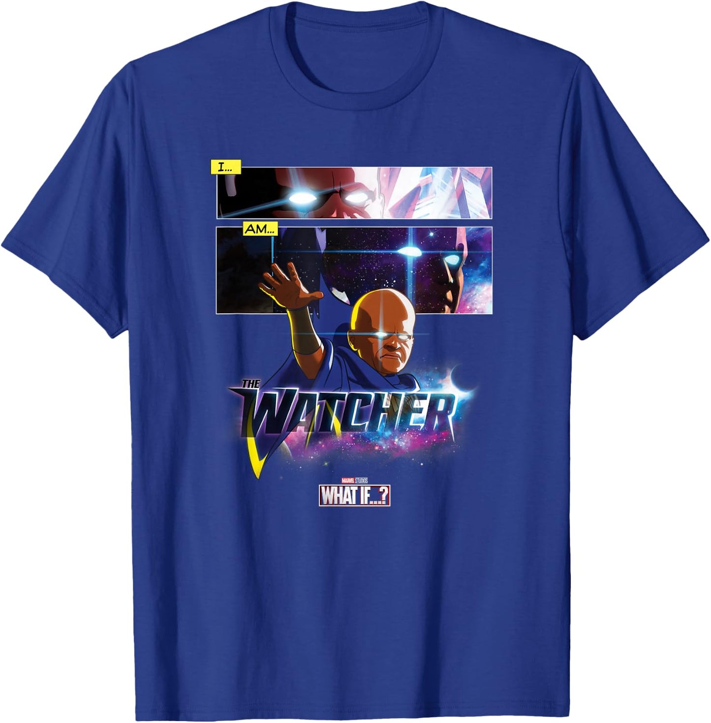 Marvel What If The Watcher Reaching Out Comic Panels T-Shirt - T-Shirt | Royal