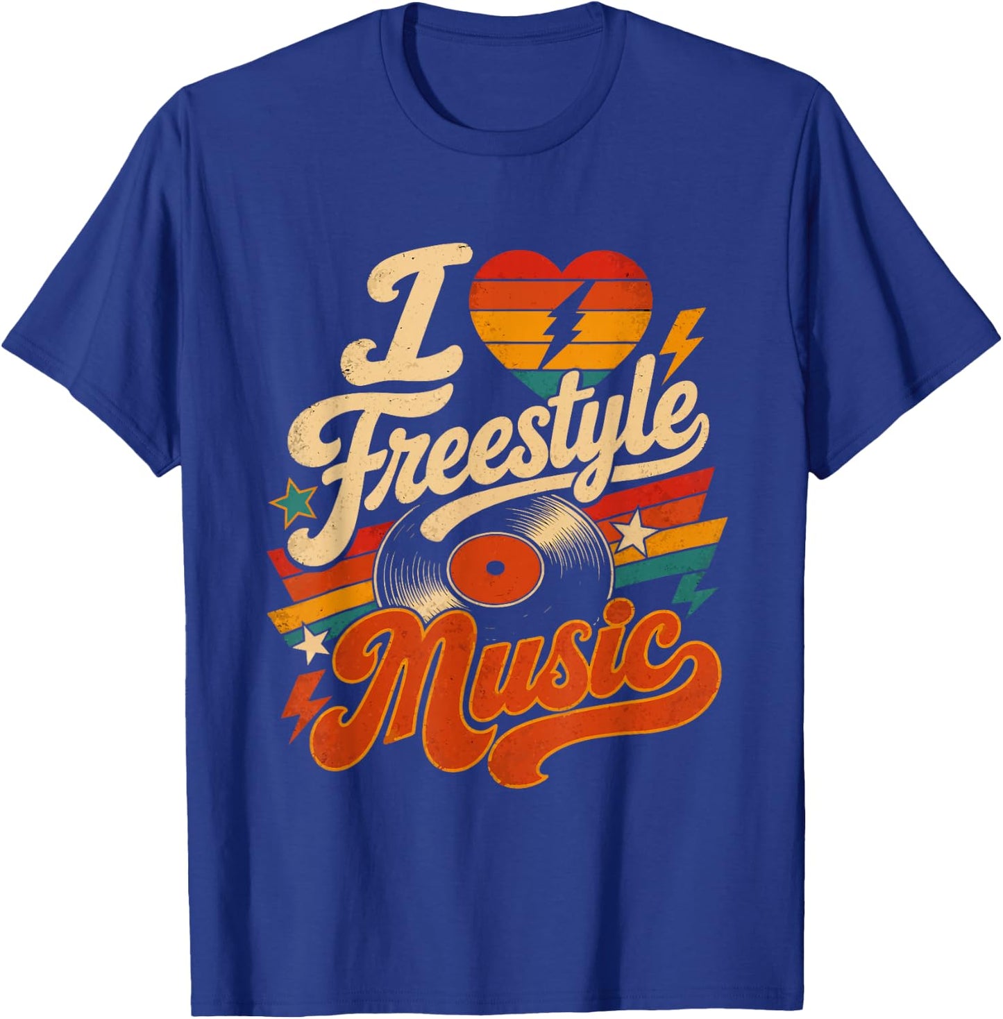 I Love Freestyle Music T-Shirt - T-Shirt | Royal