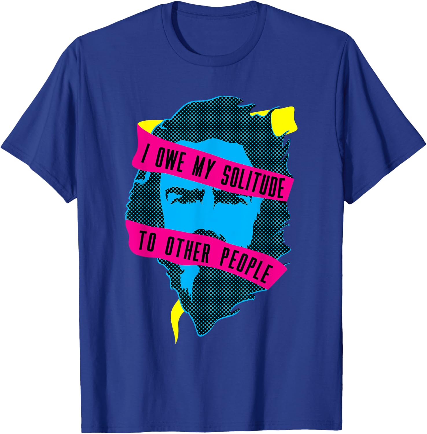 Alan Watts Solitude T-Shirt - T-Shirt | Royal