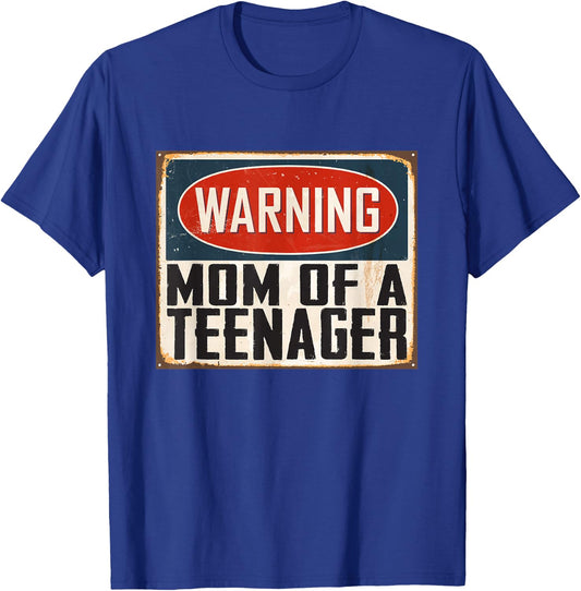 Mom of a Teenager Official Teenager 13th Birthday Matching T-Shirt - T-Shirt | Royal