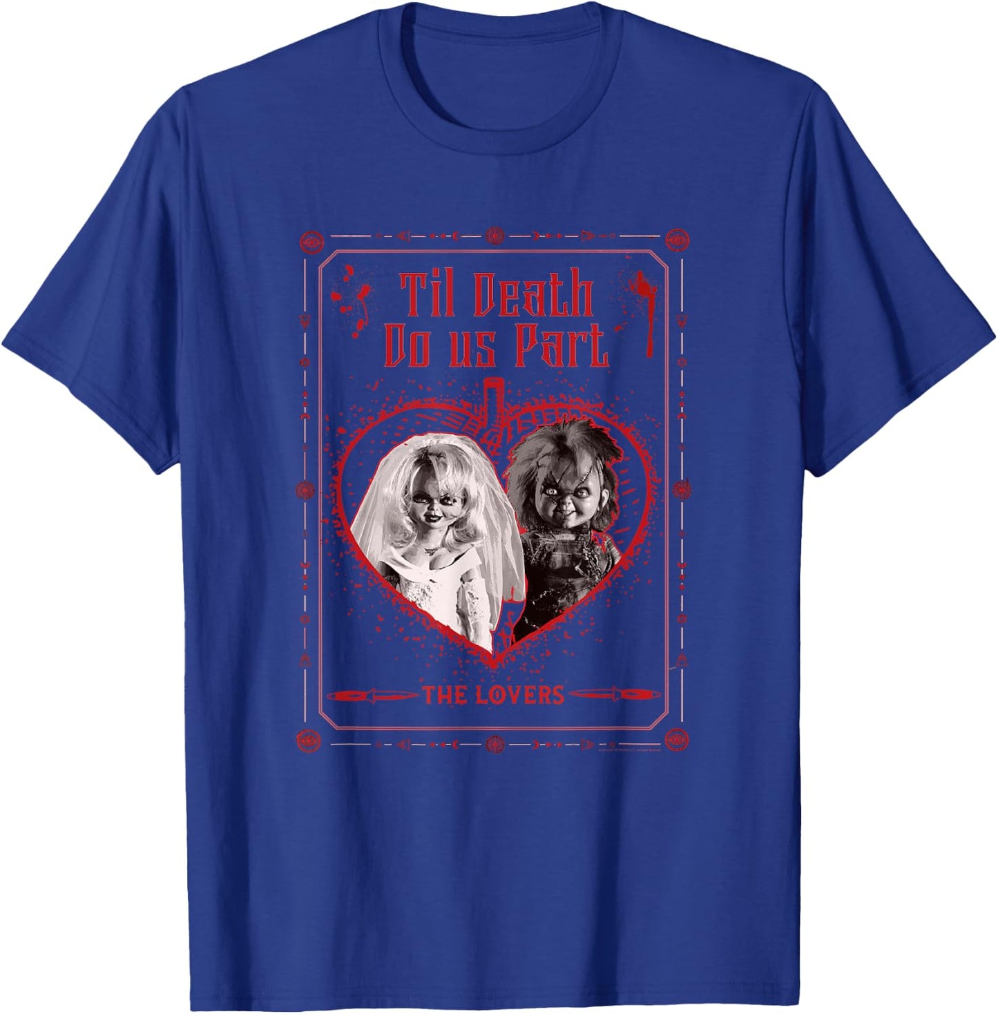 Chucky Valentine's Day Til Death Do Us Part T-Shirt - T-Shirt | Royal