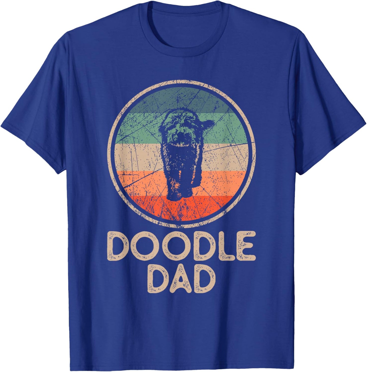 Doodle Dog - Vintage Doodle Dad Small T-Shirt - T-Shirt | Royal