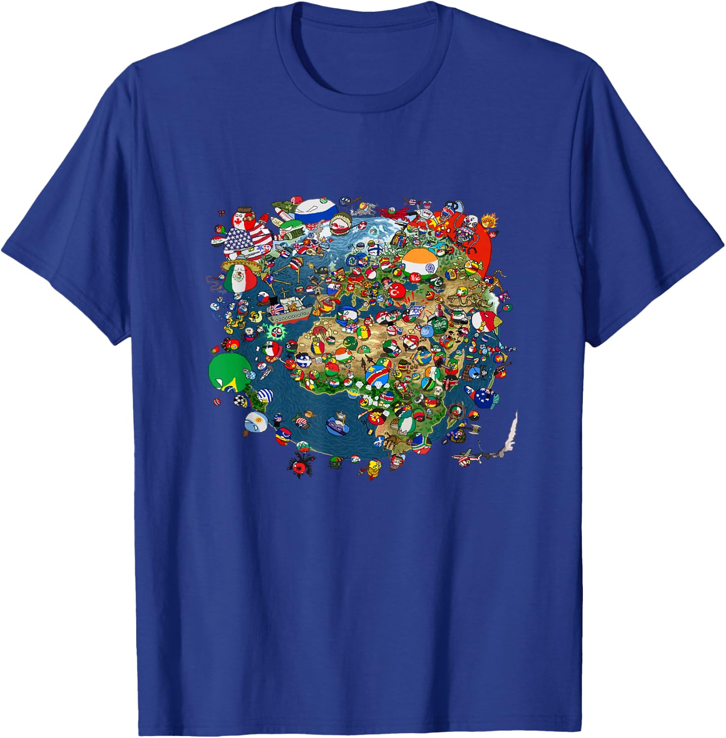 Polandball world T-Shirt - T-Shirt | Royal