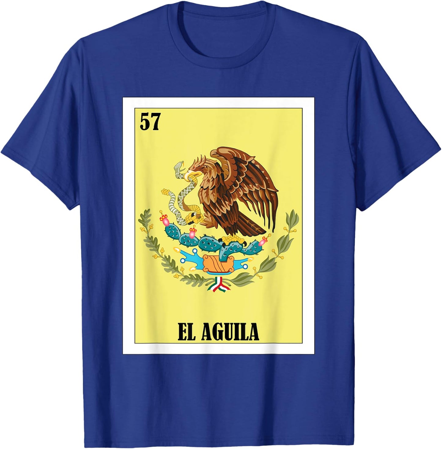 Funny Mexican Flag Design - El Aguila T-Shirt - T-Shirt | Royal