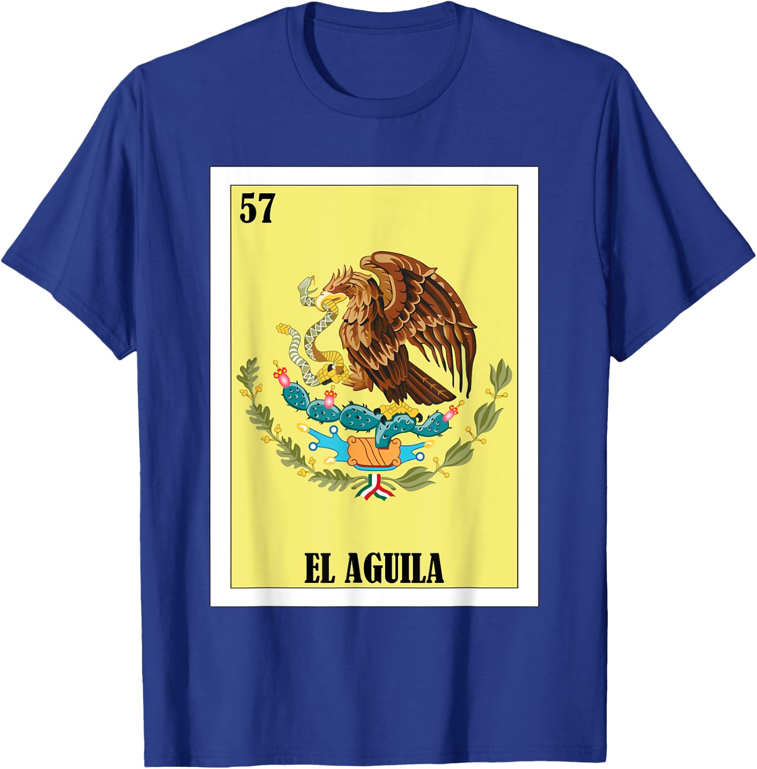 Funny Mexican Flag Design - El Aguila T-Shirt - T-Shirt | Royal
