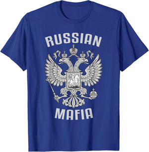 Russian Mafia Russia Eagle T-Shirt - T-Shirt | Royal
