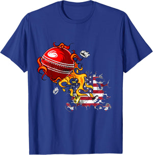 USA Cricket T-Shirt - T-Shirt | Royal