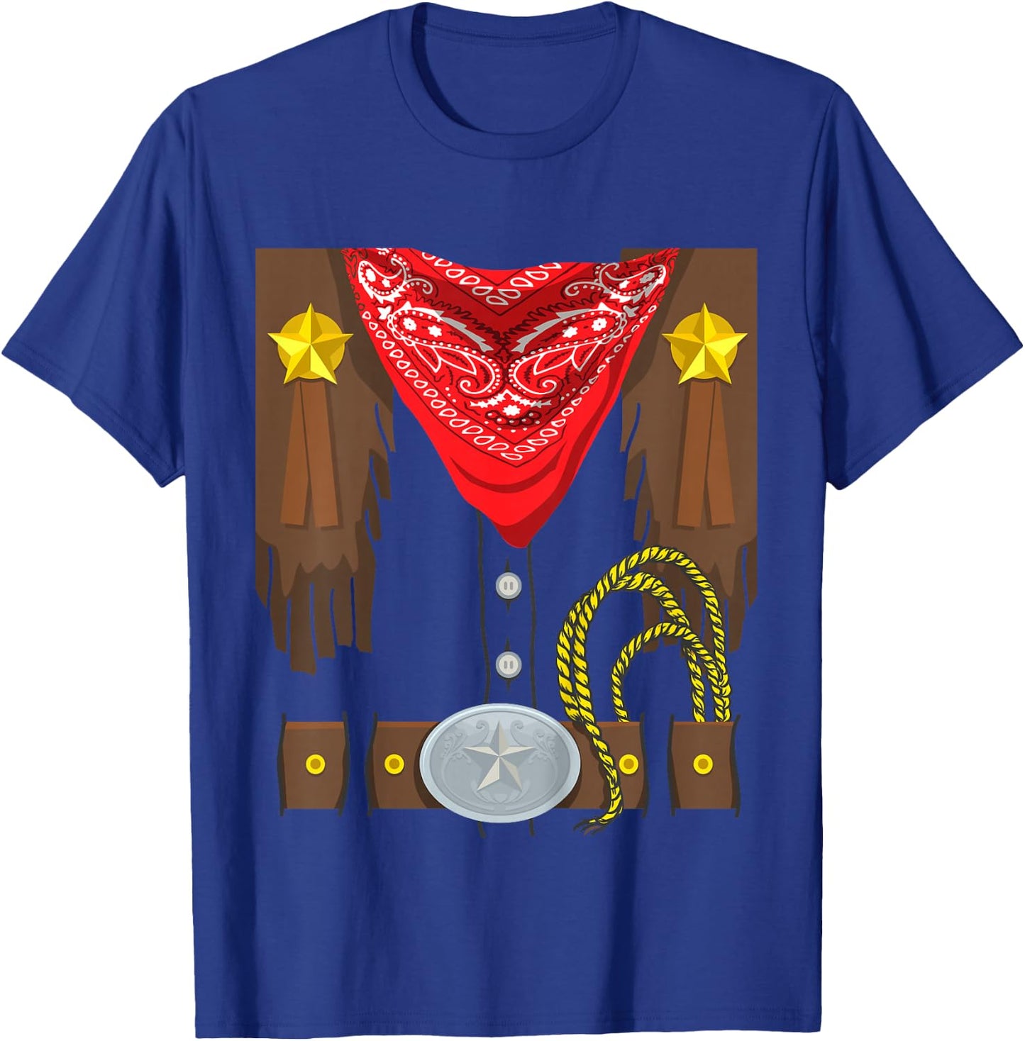 Kids Rodeo Outfit Halloween Costume Kids Cowboy T-Shirt - T-Shirt | Royal
