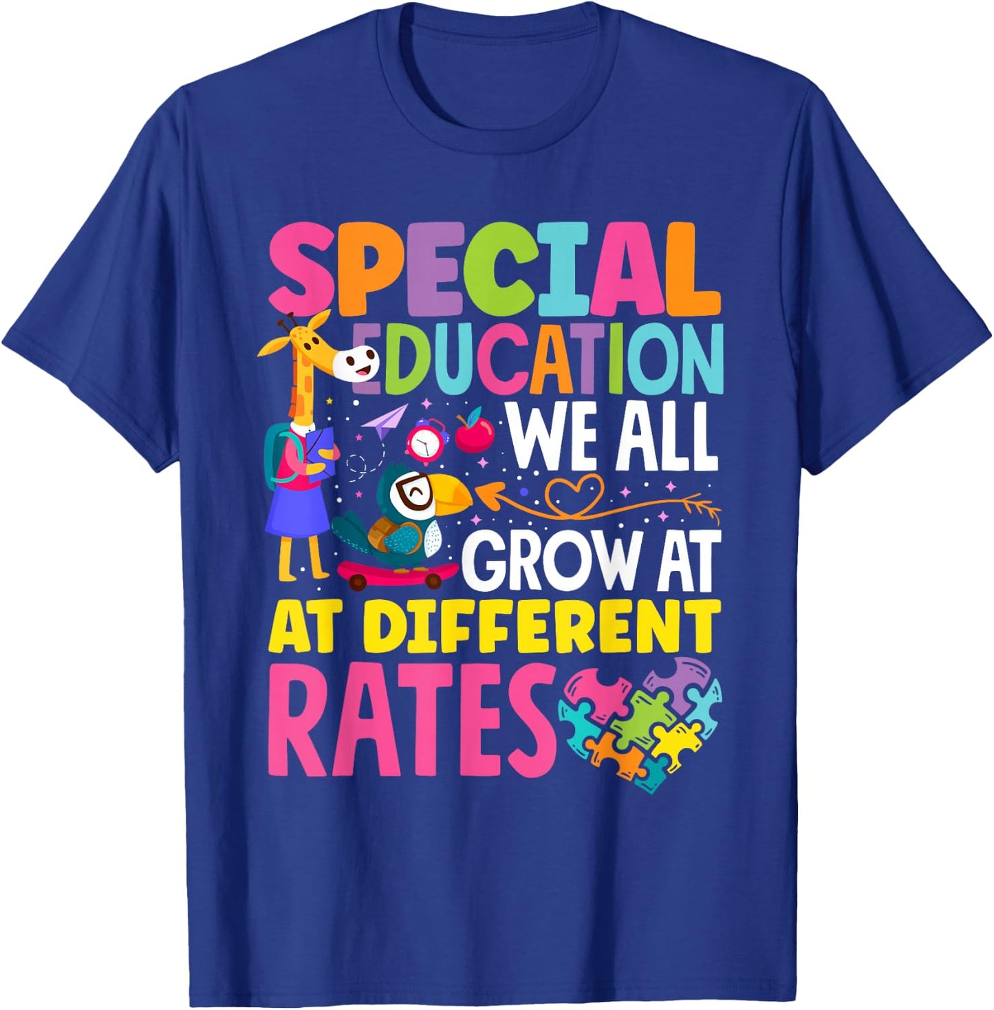 Paraeducator Paraprofessional SPED Teacher Special Education T-Shirt - T-Shirt | Royal