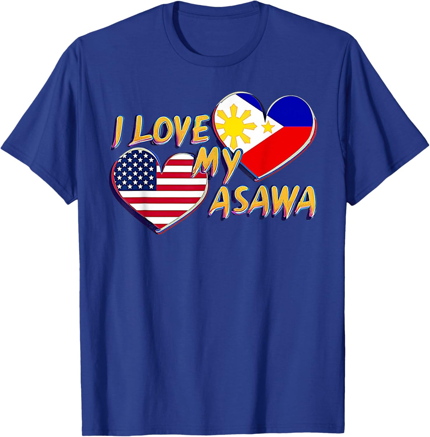 I Love My Filipina Wife American Filipino Asawa Pinay Bride T-Shirt - T-Shirt | Royal