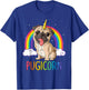 Pugicorn Pug Unicorn Girls Kids Space Galaxy Rainbow.2022 T-Shirt - T-Shirt | Royal