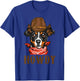 Western Country Southern Cowboy Cowgirl Howdy Dog Lover T-Shirt - T-Shirt | Royal