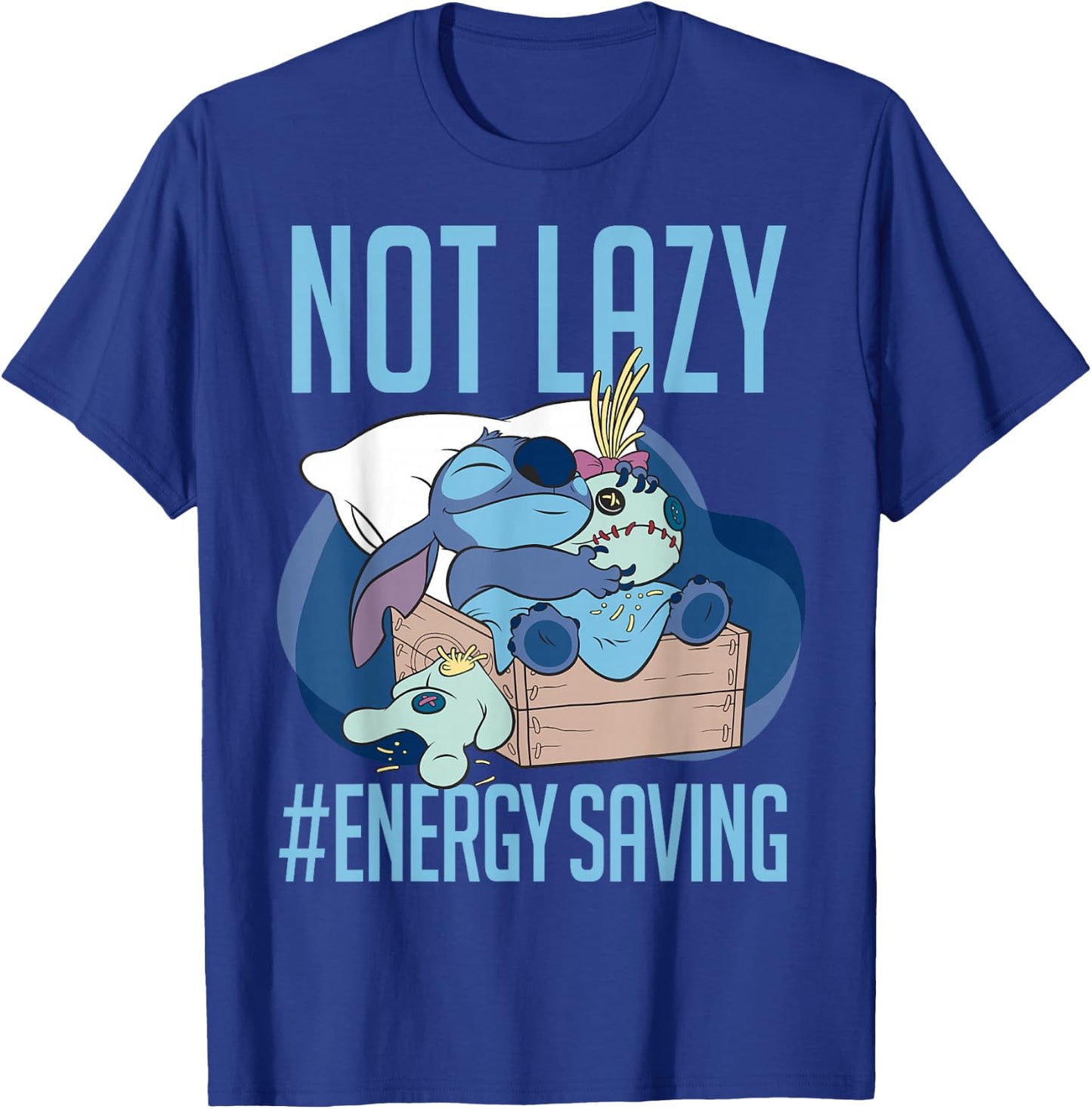 Disney Lilo & Stitch Not Lazy Energy Saving T-Shirt - T-Shirt | Royal