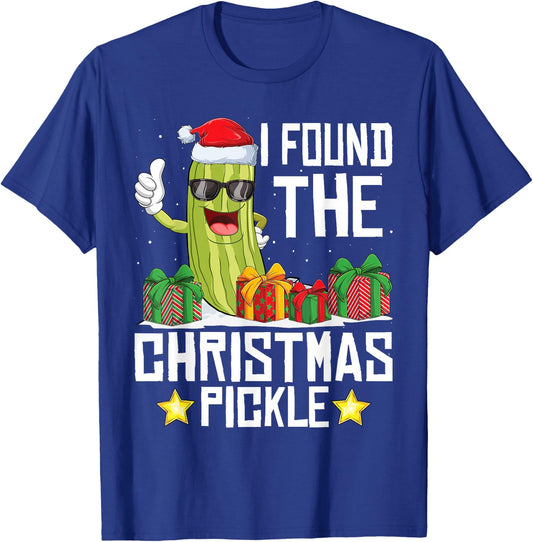 I Found The Christmas Pickle Funny Pickle Dabbing Dill T-Shirt - T-Shirt | Royal