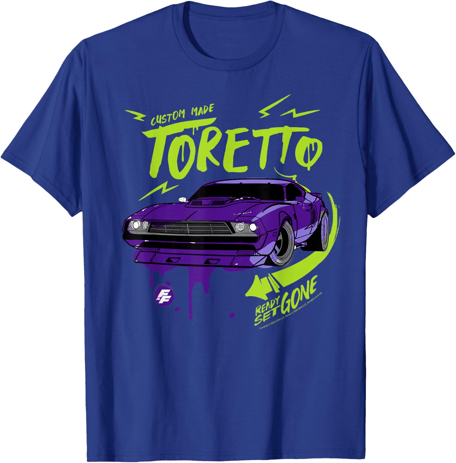 Fast & Furious: Spy Racers Toretto Ready Set Gone T-Shirt - T-Shirt | Royal