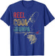 Vintage Reel Cool Grumpa Fish Fishing Fathers Day T-Shirt - T-Shirt | Royal